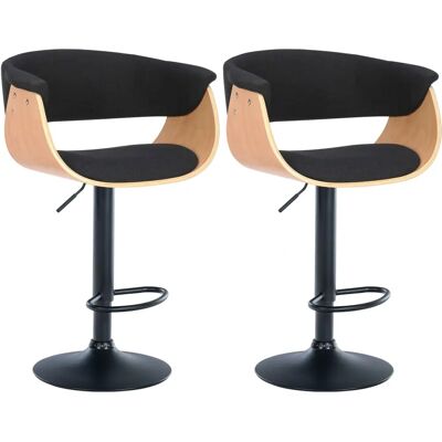 CLP Barhocker Set - Drehbar & Höhenverstellbar - 2 Stücke CLP Barhocker Set - Drehbar & Höhenverstellbar - 2 Stücke