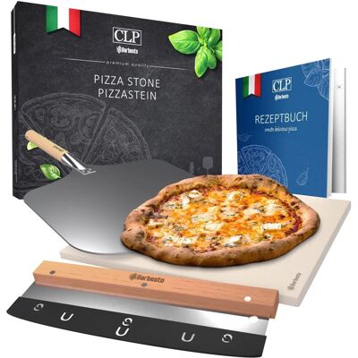 Ensemble pierre à pizza CLP - Cordierite 38x30cm - Four à pizza - Publicité Ensemble pierre à pizza CLP - Cordierite 38x30cm - Four à pizza - Publicité