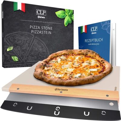 Set de Piedra para Pizza CLP - Cordierita de Alta Calidad - 38x30cm Set de Piedra para Pizza CLP - Cordierita de Alta Calidad - 38x30cm