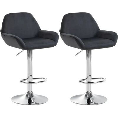 CLP Braga Velours 2 Barhocker - Bar Stools CLP Braga Velours 2 Barhocker - Bar Stools