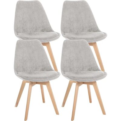 CLP Linares Beige Ruokailutuolit 4 kappaleen setti CLP Linares Beige Ruokailutuolit 4 kappaleen setti