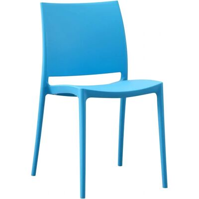 Sedia impilabile CLP Meton - Plastica resistente ai raggi UV Interno Esterno Sedia impilabile CLP Meton - Plastica resistente ai raggi UV Interno Esterno