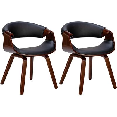 IKEA Foley Walnuss/Schwarz Kunstleder Esszimmerstühle - Esszimmerstühle IKEA Foley Walnuss/Schwarz Kunstleder Esszimmerstühle - Esszimmerstühle