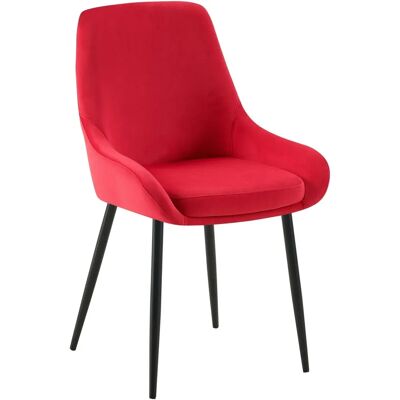 Silla de comedor de terciopelo Elmira - Diseño moderno Silla de comedor de terciopelo Elmira - Diseño moderno