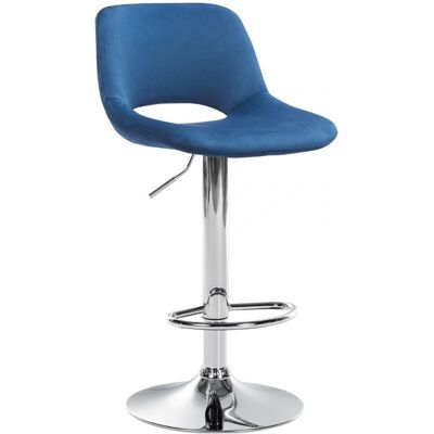 Taburete de bar azul terciopelo Camden - Muebles modernos Taburete de bar azul terciopelo Camden - Muebles modernos