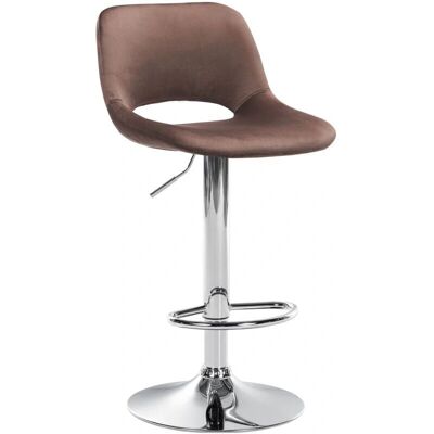 CLP Taburete de terciopelo Camden - Ajustable, Giratorio 360°, Moderno CLP Taburete de terciopelo Camden - Ajustable, Giratorio 360°, Moderno