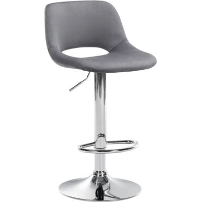CLP Camden Taburete de Bar de Terciopelo - Altura Ajustable - Giro 360° CLP Camden Taburete de Bar de Terciopelo - Altura Ajustable - Giro 360°
