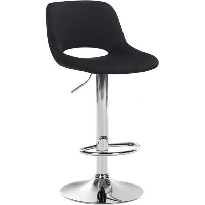 Taburete de terciopelo negro CLP Camden - Taburete de bar Taburete de terciopelo negro CLP Camden - Taburete de bar