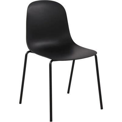 Sconto Schwarzer Stapelstuhl - Stapelbarer Stuhl Sconto Schwarzer Stapelstuhl - Stapelbarer Stuhl