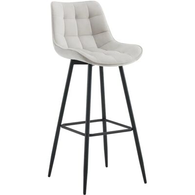 CLP Dartford Grau Samtstoff Barhocker - Bar Stool CLP Dartford Grau Samtstoff Barhocker - Bar Stool