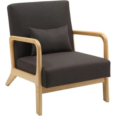 Sillón Hibbing CLP - Tela marrón - Elegante, cómodo y resistente Sillón Hibbing CLP - Tela marrón - Elegante, cómodo y resistente