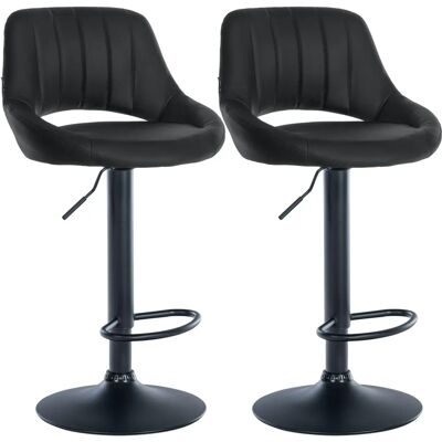 CLP Milet Schwarze Verstellbare Drehbare Barhocker - Bar Stools CLP Milet Schwarze Verstellbare Drehbare Barhocker - Bar Stools