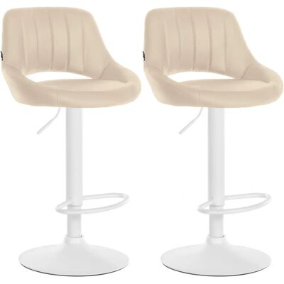 CLP Milet Verstellbare Barhocker Set - Kunstleder - Küche & Bar CLP Milet Verstellbare Barhocker Set - Kunstleder - Küche & Bar