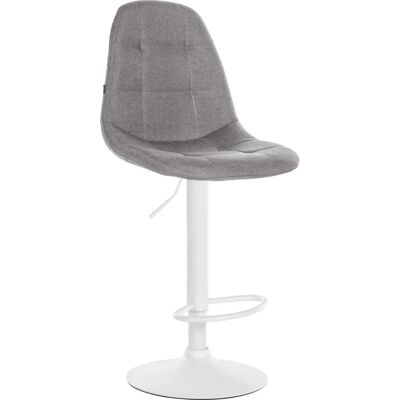 CLP Elmore Taburete de Tela Gris - Modern Ajustable 360° CLP Elmore Taburete de Tela Gris - Modern Ajustable 360°