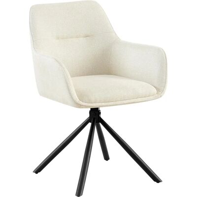Silla de Tela Crema Tipton - Silla Silla de Tela Crema Tipton - Silla