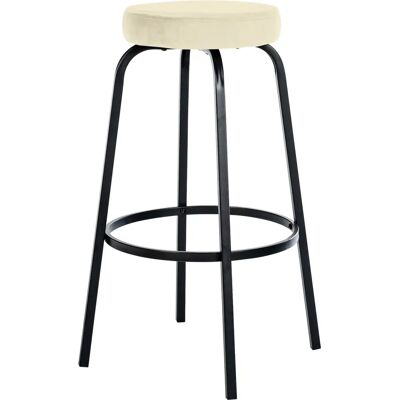 CLP Taburete de barra Kamari - Terciopelo/Sintético - 78cm CLP Taburete de barra Kamari - Terciopelo/Sintético - 78cm