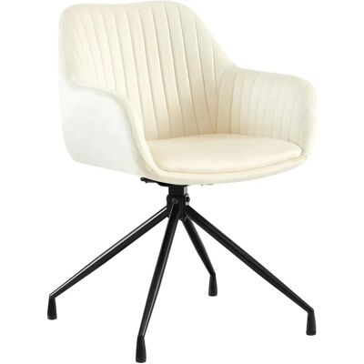 CLP Welby Samtbezug Creme Esszimmerstuhl CLP Welby Samtbezug Creme Esszimmerstuhl
