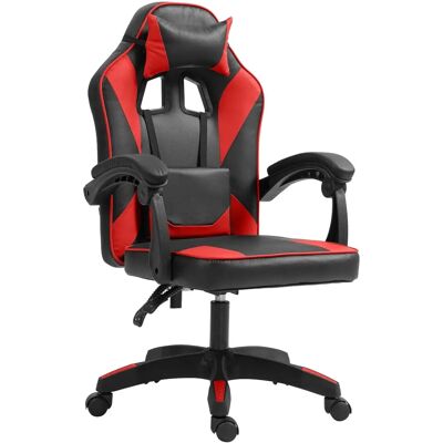 Silla de oficina CLP Orkney - Cuero sintético ergonómico, Negro/Rojo - Muebles de oficina Silla de oficina CLP Orkney - Cuero sintético ergonómico, Negro/Rojo - Muebles de oficina