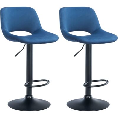 CLP Tabourets de bar en velours bleu Camden - Mobilier de bar - Publicité CLP Tabourets de bar en velours bleu Camden - Mobilier de bar - Publicité