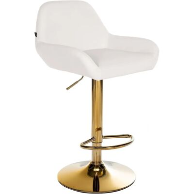 Taburete de bar Braga CLP Blanco - Ajustable, Giratorio 360° - Diseño Moderno Taburete de bar Braga CLP Blanco - Ajustable, Giratorio 360° - Diseño Moderno