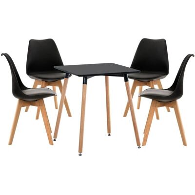 Liborg 60x60 cm Esstisch-Set - Modernes Design Liborg 60x60 cm Esstisch-Set - Modernes Design