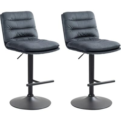 Taburete de Bar de Terciopelo Damar CLP - Moderno, Ajustable, 120kg Taburete de Bar de Terciopelo Damar CLP - Moderno, Ajustable, 120kg