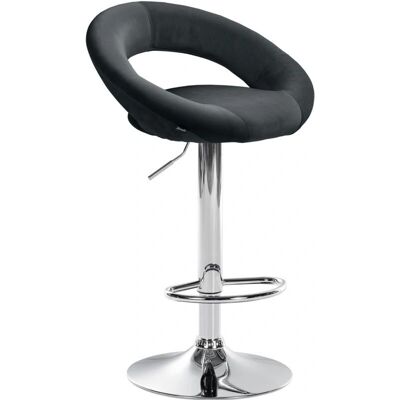 CLP Schwarzer Samtbarhocker - Barhocker CLP Schwarzer Samtbarhocker - Barhocker