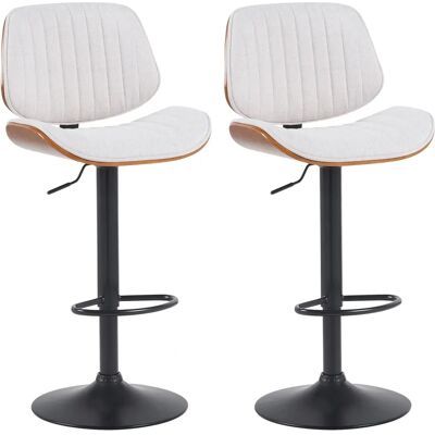 CLP Clawson Nogal/crema Barhocker - Bar stools CLP Clawson Nogal/crema Barhocker - Bar stools