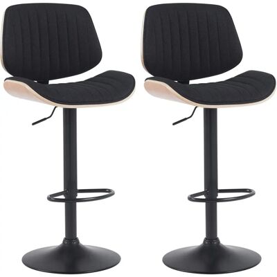 CLP - Clawson - Natur/Schwarz Stoff - Barhocker CLP - Clawson - Natur/Schwarz Stoff - Barhocker