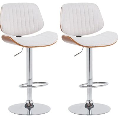 CLP Clawson Barhocker Set - Höhenverstellbar, Drehbar, Stoff CLP Clawson Barhocker Set - Höhenverstellbar, Drehbar, Stoff