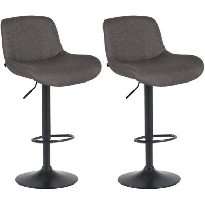 CLP Schwarz-Graue Barhocker Set - Modern, Verstellbar, 120kg CLP Schwarz-Graue Barhocker Set - Modern, Verstellbar, 120kg