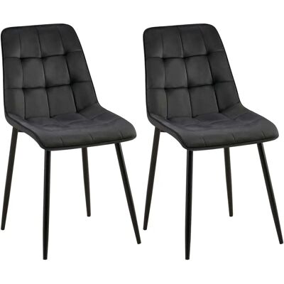 CLP Gifford Samt Esszimmerstuhl-Set - Modern Bequeme Sitze CLP Gifford Samt Esszimmerstuhl-Set - Modern Bequeme Sitze