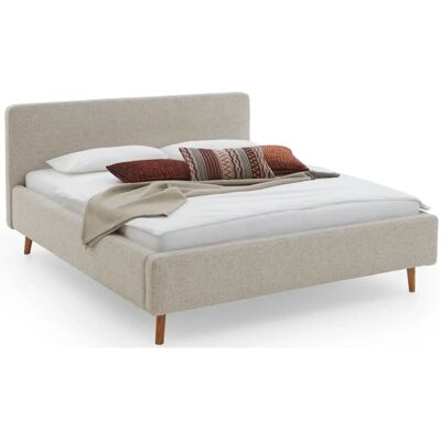 MEISE.MÖBEL Mattis Polsterbett in Beige mit Stauraum - Polsterbett MEISE.MÖBEL Mattis Polsterbett in Beige mit Stauraum - Polsterbett