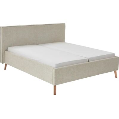 Meise Möbel Riva - Beiges Polsterbett - 180x200cm Meise Möbel Riva - Beiges Polsterbett - 180x200cm