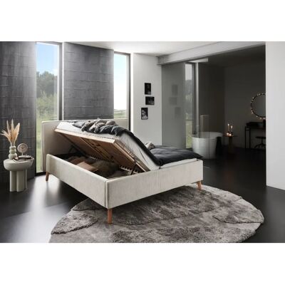 Polsterbett Riva mit Stauraum und Lattenrost - Bett Polsterbett Riva mit Stauraum und Lattenrost - Bett