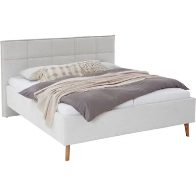 Höffner Paulo Polsterbettgestell - Platzsparendesbeige Bett Höffner Paulo Polsterbettgestell - Platzsparendesbeige Bett