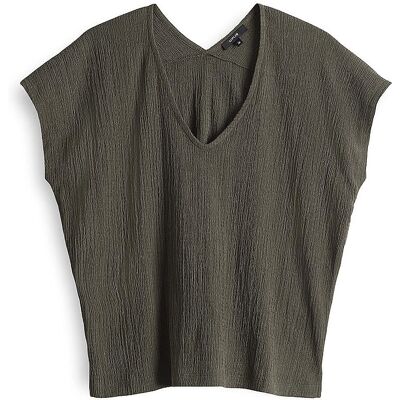Opus 1028825798100 Taupe T-shirt - T-shirt Opus 1028825798100 Taupe T-shirt - T-shirt