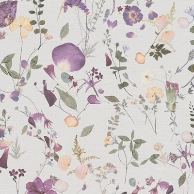 Profhome Floral Wallpaper - Wallpaper - Violet - Pattern - 5.33m2 Profhome Floral Wallpaper - Wallpaper - Violet - Pattern - 5.33m2