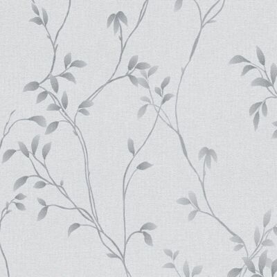 Profhome 397674-GU Gray-Light Floral Country Wallpaper - Wallpaper Profhome 397674-GU Gray-Light Floral Country Wallpaper - Wallpaper