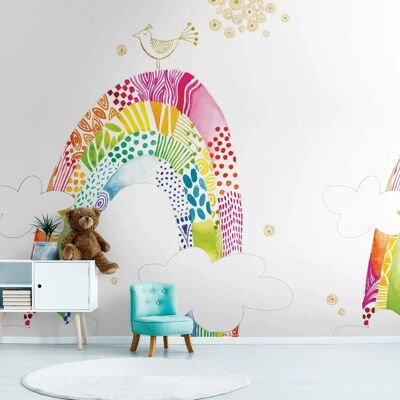 Profhome 392151 Kinder Vogel Wolken Tapete - Tapete Profhome 392151 Kinder Vogel Wolken Tapete - Tapete