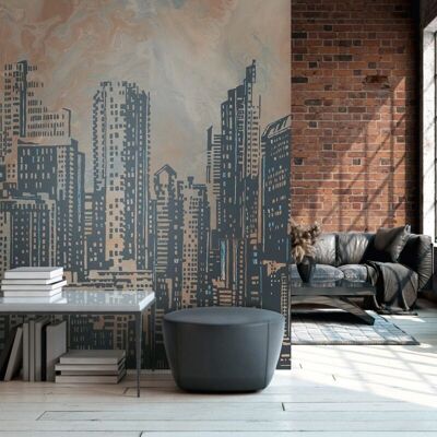Profhome 393331 Vinyl Wallpaper - Architecture - 10.39m² Profhome 393331 Vinyl Wallpaper - Architecture - 10.39m²