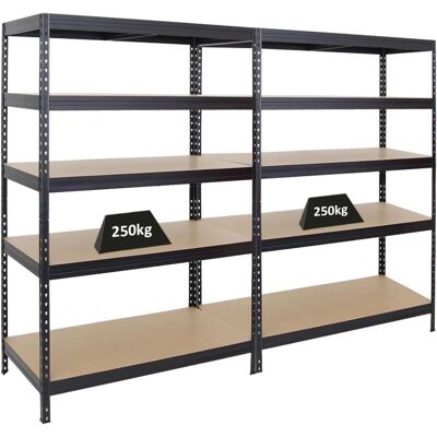 PROREGAL - RIVET - 180x120x60cm - 250kg - Lagerregal PROREGAL - RIVET - 180x120x60cm - 250kg - Lagerregal