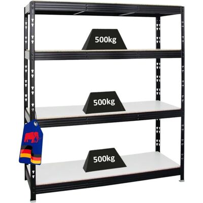 PROREGAL - RHINO - 160cm de largeur - 4 niveaux - Étagère de rangement - Publicité PROREGAL - RHINO - 160cm de largeur - 4 niveaux - Étagère de rangement - Publicité