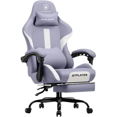 Chaise de Jeu GTPLAYER - Tissu Respirant, Réglable, Pivotante - Chaise Gaming - Publicité Chaise de Jeu GTPLAYER - Tissu Respirant, Réglable, Pivotante - Chaise Gaming - Publicité