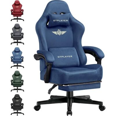 GTPLAYER Blaue Ergonomische Gaming-Stuhl GTPLAYER Blaue Ergonomische Gaming-Stuhl