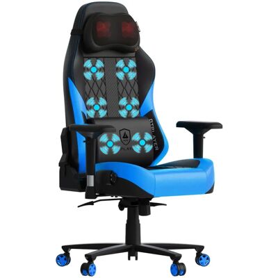 Chaise de Bureau et Gaming GTPLAYER Bleue Ergonomique - Publicité Chaise de Bureau et Gaming GTPLAYER Bleue Ergonomique - Publicité
