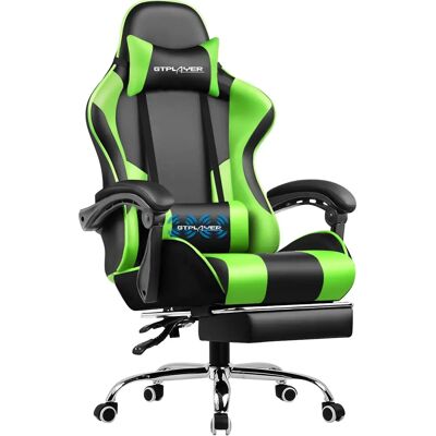 Chaise de Bureau Ergonomique GTPLAYER avec Repose-pieds - Chaise de Bureau - Publicité Chaise de Bureau Ergonomique GTPLAYER avec Repose-pieds - Chaise de Bureau - Publicité