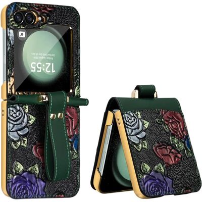 Wigento - Z Flip6 - Vollständiger Schutz - Handgelenksband - Hülle Wigento - Z Flip6 - Vollständiger Schutz - Handgelenksband - Hülle