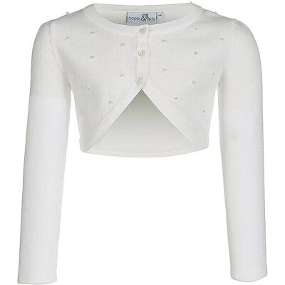 Happy Girls Modell - Beigefarbener Freizeit-Cardigan für Mädchen Happy Girls Modell - Beigefarbener Freizeit-Cardigan für Mädchen