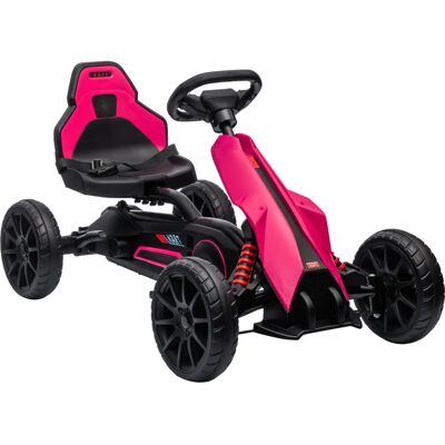 HOMCOM Gokart Tretauto - Handbremse, Verstellbarer Sitz, Vorwärts/Rückwärts - Kinder-Gokart HOMCOM Gokart Tretauto - Handbremse, Verstellbarer Sitz, Vorwärts/Rückwärts - Kinder-Gokart